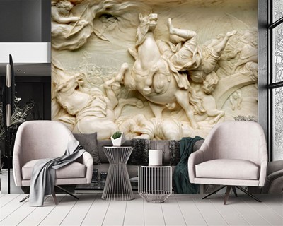 Sculptuur Look Wallpaper Model