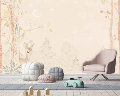 Babykamer Wallpaper Afbeeldingen