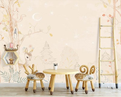 Babykamer Wallpaper Afbeeldingen