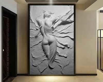 Sculptuur Look Wallpaper Voorbeeld