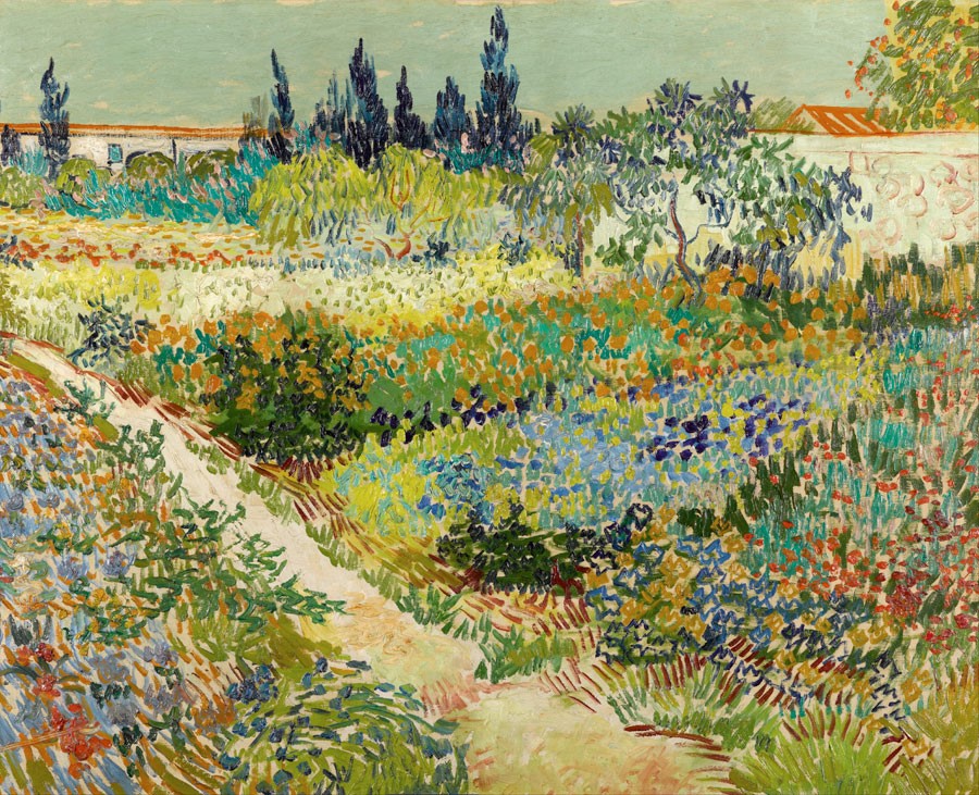 Van Gogh Herfstbloemen Schilderen Behang