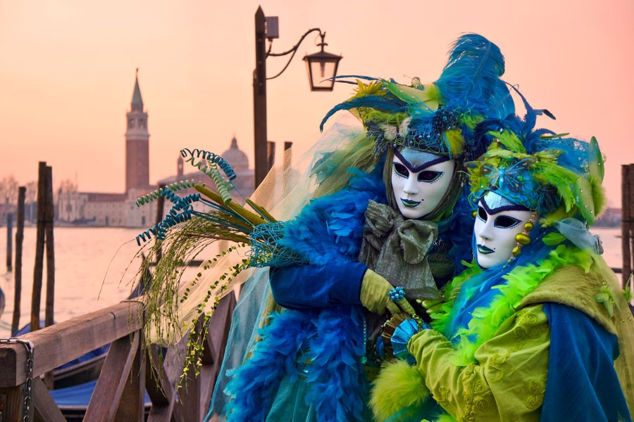 Achtergrondafbeelding Carnaval van Venetië