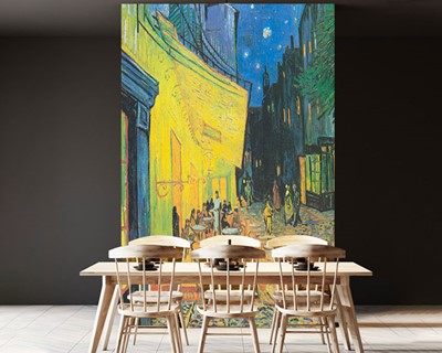 Van Gogh Cafe Foto Schilderij Behang