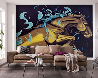 Canvas Paard Schilderen Behang