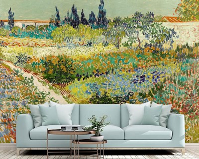 Van Gogh Herfstbloemen Schilderen Behang