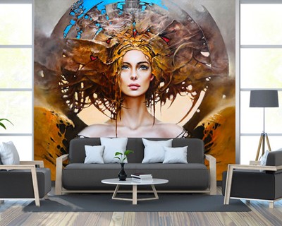 Schoonheidscentrum canvas behang