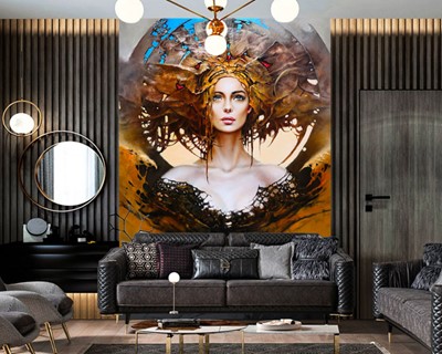 Schoonheidscentrum canvas behang