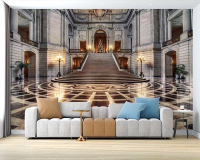 Paleis interieur en trappen behang