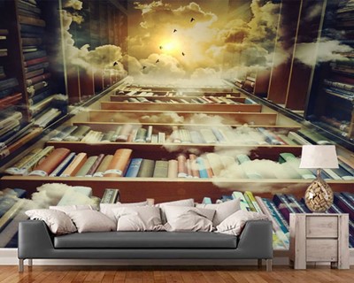 Achtergrondpatroon met bibliotheekthema