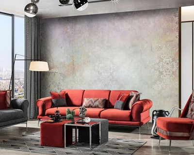 Textuur betonnen vloer behang