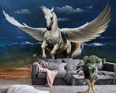 Pegasus paardenthema canvas behang