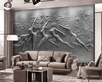 Reliëf Sculptuur Wallpaper Afbeelding