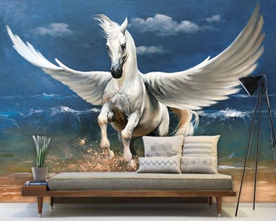 Pegasus paardenthema canvas behang