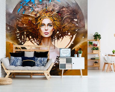 Schoonheidscentrum canvas behang