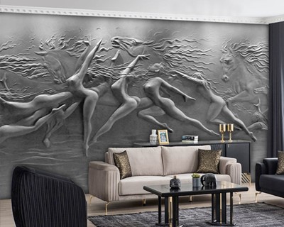 Reliëf Sculptuur Wallpaper Afbeelding