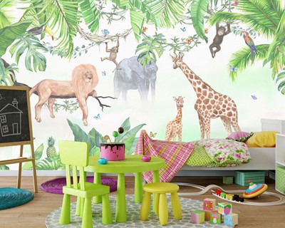 Wild Nature Creatures Kinderkamer Behang