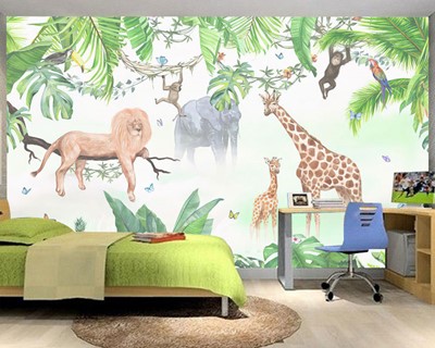 Wild Nature Creatures Kinderkamer Behang