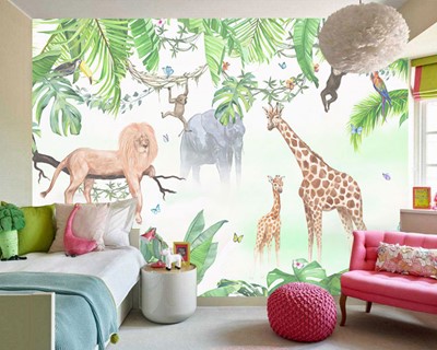 Wild Nature Creatures Kinderkamer Behang