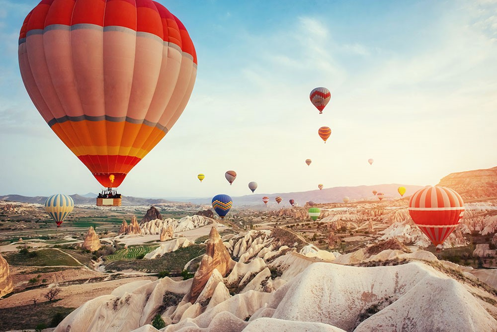 Cappadocië Heteluchtballonbehang