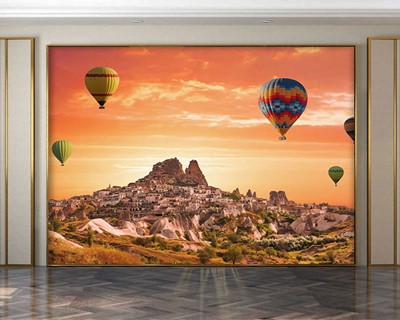 Landschapsbehang van Cappadocië