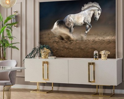 Wit Paard Foto Wallpaper