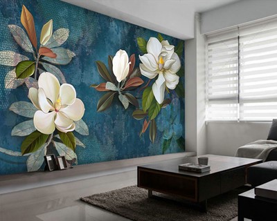 Bloemen Artistiek Behang