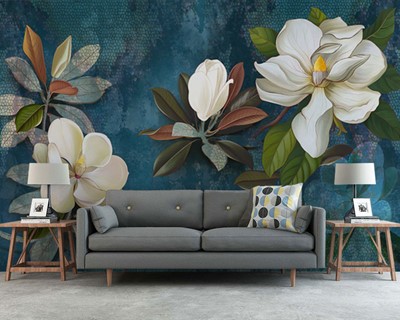 Bloemen Artistiek Behang