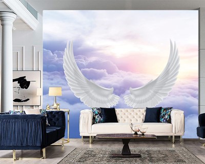 engel vleugel behang