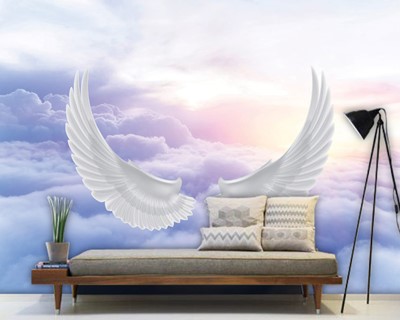 engel vleugel behang