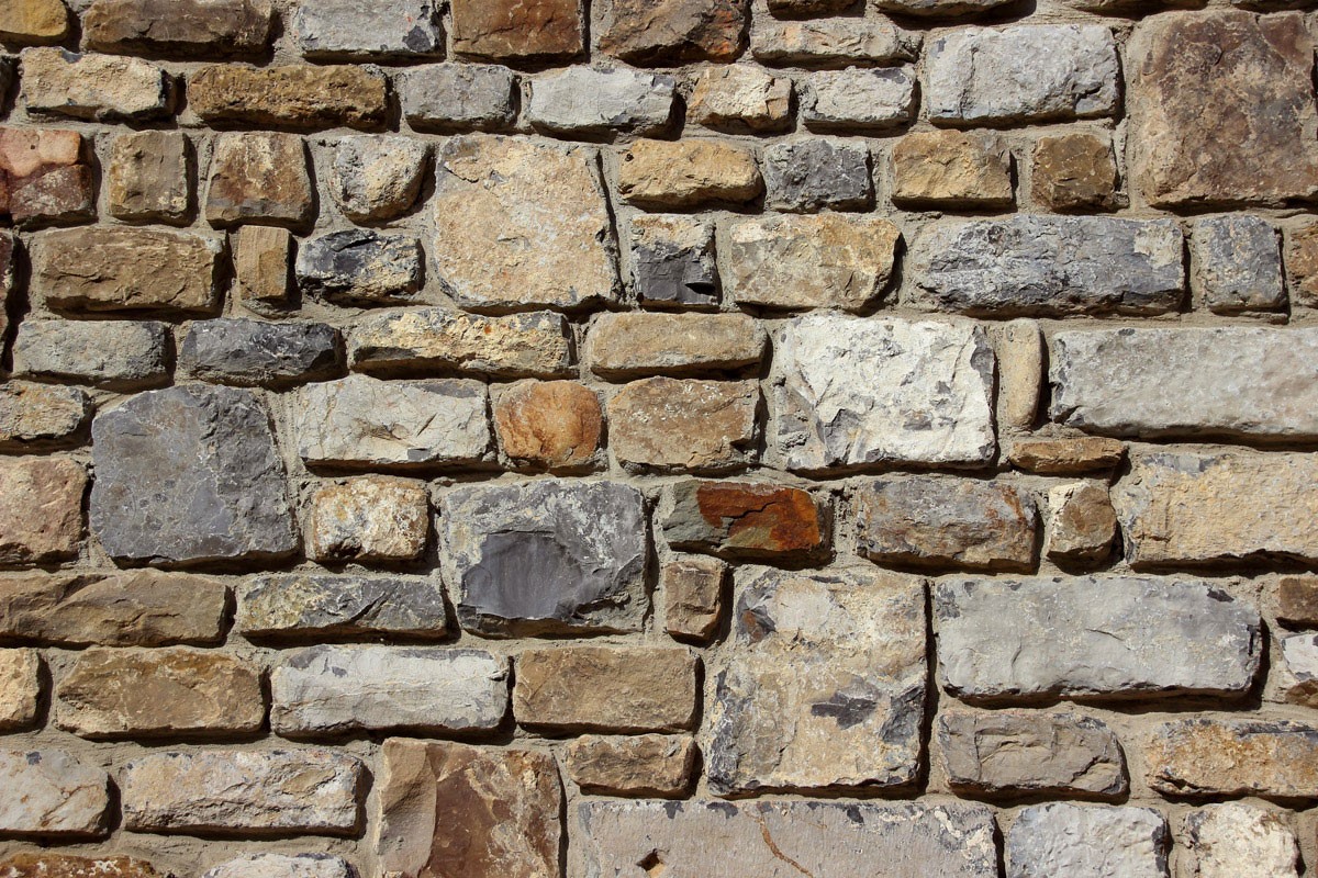 steen baksteen behang