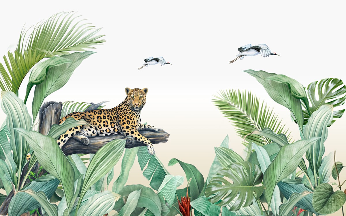 jungle dieren behang