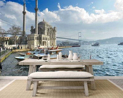 behang uitzicht op Istanbul