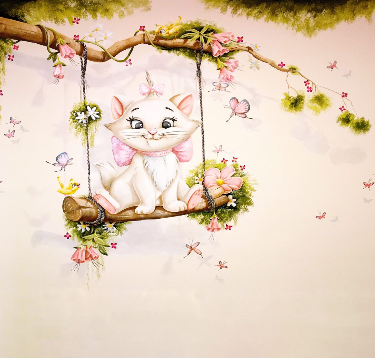 Schattige Kat Babykamer Behang