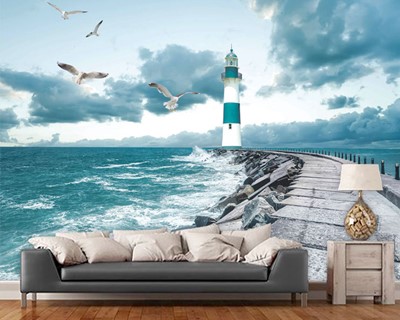 3D Lighthouse View-achtergrond
