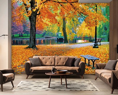  3D Autumn View-achtergrond