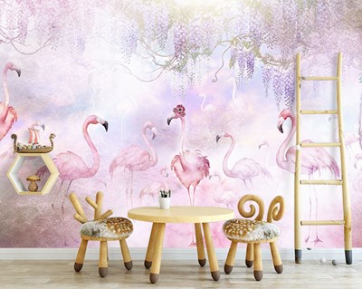 Flamingo muur posters