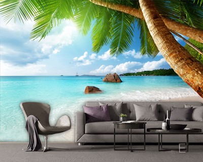 3D Sea Palm View-achtergronden