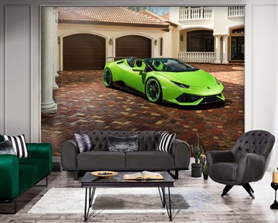 3D Lamborghini Huracan-achtergrond