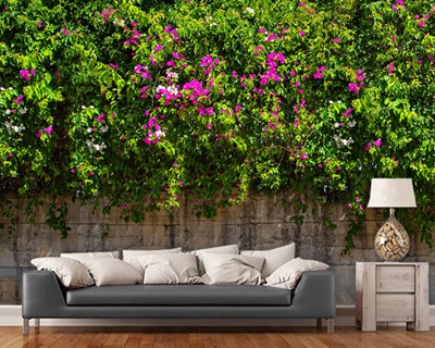 Ivy Floral Wall 3D Wallpaper