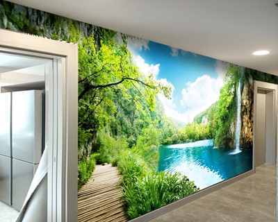 Waterfall View Wallpaper-modellen