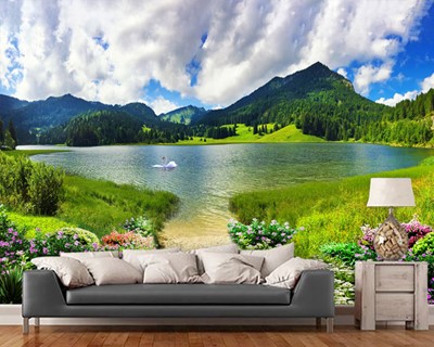 Lake View 3D-achtergrond
