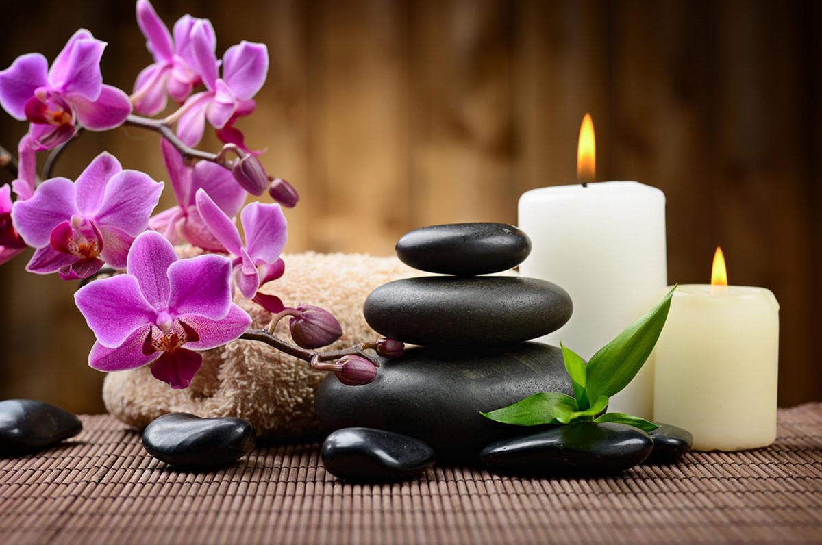 Voorbeelden van behang voor spa-massagesalons