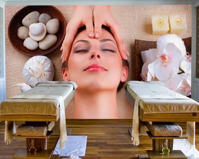 Voorbeelden van wallpapers voor spa-massagecentrum