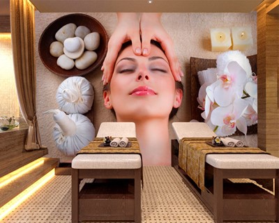 Voorbeelden van wallpapers voor spa-massagecentrum