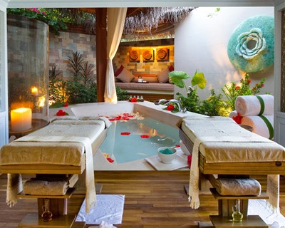 Spa Massagebad Behang