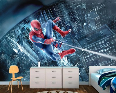 Kinderkamerbehang met Spider-Man-thema