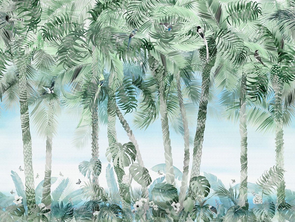 Tropische Jungle Authentiek Behang