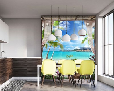 Zee Pier Landschap Behang