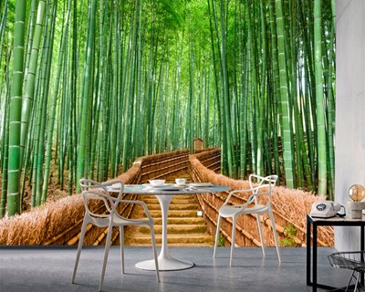 Bamboe Boslandschap Behang