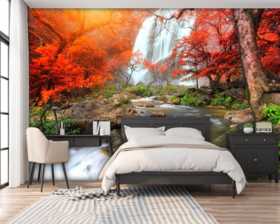 Herfst landschap poster